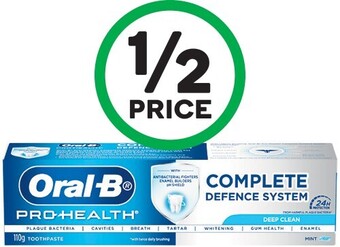 Woolworths Oral-B Pro-Health Advanced Deep Clean Toothpaste 110g offer