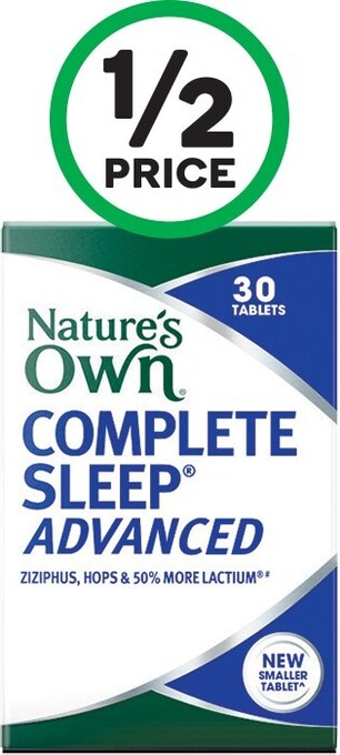 Nature’s Own Complete Sleep Advanced Tablets Pk 30~
