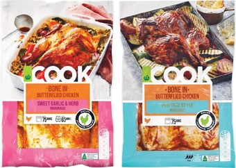 Woolworths Woolworths COOK Bone-In Butterflied Varieties with RSPCA Approved Chicken – From the Meat Dept offer