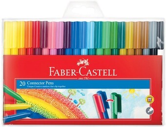 Woolworths Faber-Castell Connector Markers Pk 20 offer