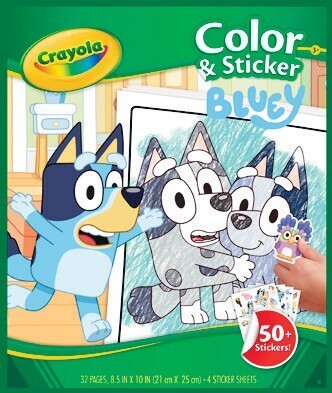 Woolworths Crayola Bluey Colour & Sticker Book offer