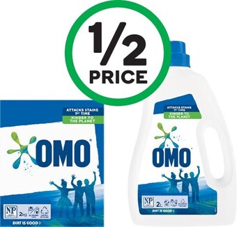 Woolworths Omo Laundry Liquid 2 Litre or Powder 2 kg offer