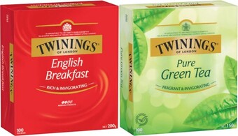 Coles Twinings Tea Bags 80 Pack-100 Pack offer