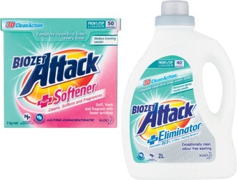 Coles Biozet Plus Laundry Powder 2kg or Liquid 2 Litre offer