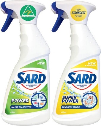 Coles Sard Power Trigger Stain Remover 420mL-450mL offer