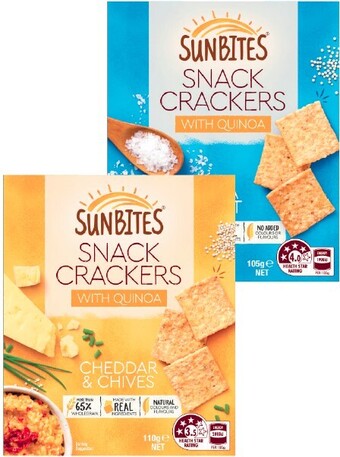 Sunbites Crackers 105g-110g