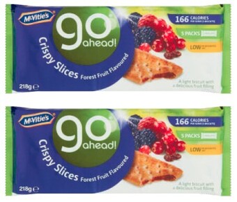 Coles McVitie’s Go Ahead Crispy Slice Biscuits 218g offer