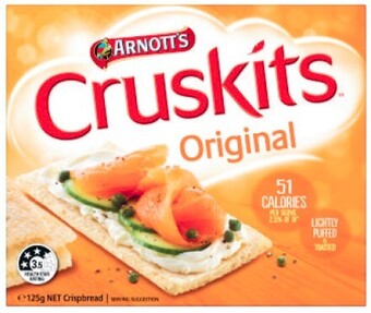Coles Arnott’s Cruskits Crispbread 125g offer