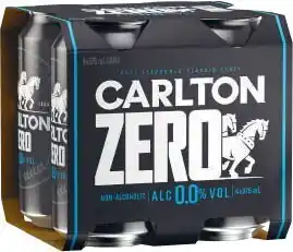 Coles Carlton Zero 4x375mL offer
