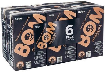 Coles Coles BOM Liquid Breakfast 6x250mL offer