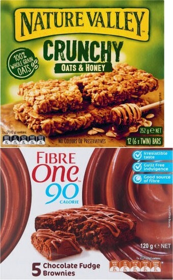 Coles Nature Valley Bars 252g or Fibre One Bars or Snacks 100g-120g offer