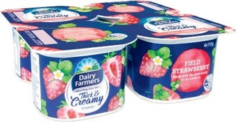 Coles Dairy Farmers Thick & Creamy Yoghurt 4x110g offer