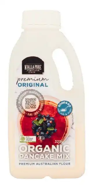 Coles Kialla Organic Pancake Mix 325g offer
