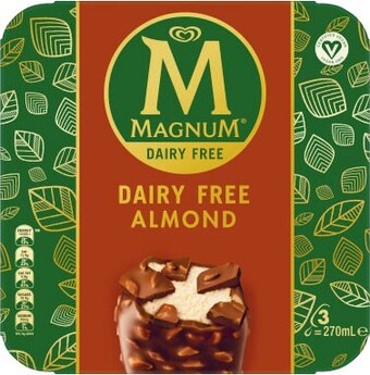 Coles Streets Magnum Dairy Free 3 Pack 270mL offer