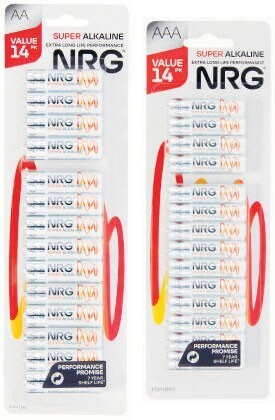 Coles NRG Batteries AA & AAA 14 Pack offer