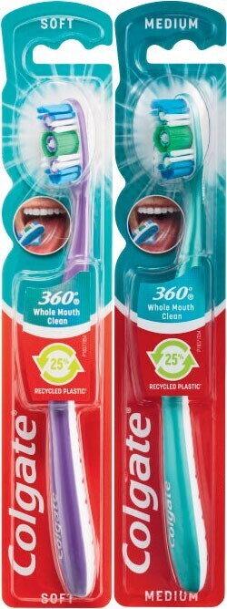 Coles Colgate 360° Manual Toothbrush 1 Pack offer