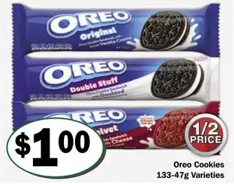 Friendly Grocer Oreo Cookies 133-47g Varieties offer