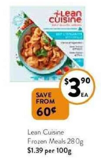 Foodworks Lean Cuisine Frozen Meals 280g offer