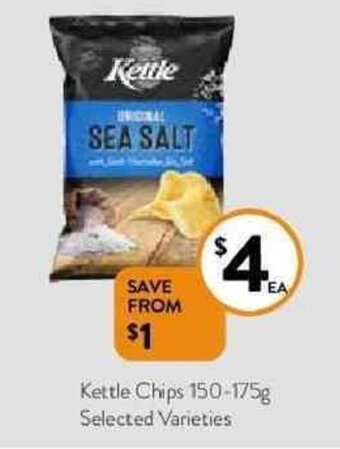 Foodworks Kettle Chips 150-175g offer