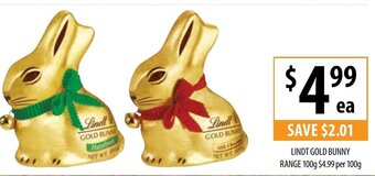 Supabarn Lindt Gold Bunny offer