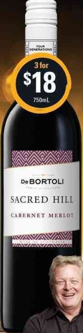 Cellarbrations De Bortoli Sacred Hill Range offer