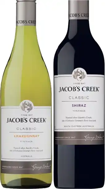 IGA Jacobu2019s Creek Classic 750mL Varieties offer