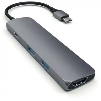 JB Hi-Fi Satechi USB-C Slim Multi-Port Adapter (Space Grey) offer