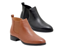 Harris Scarfe Hush Puppies Namur Leather Gusset Boot with Inside Zip offer