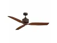 LivingStyles Savannah AC Ceiling Fan, 130cm/52", Bronze / Walnut offer