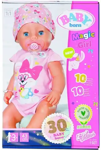 BIG W Baby Born Magic Girl Doll 43cm offer