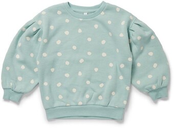 BIG W K-D Kids All Over Print Slub Sweatshirt - Mint Green offer