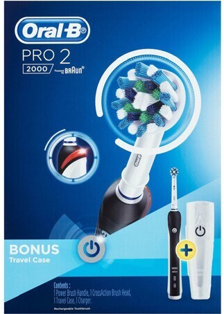 BIG W Oral-B Pro 2 2000 Electric Toothbrush - Blue + Bonus Travel Case offer