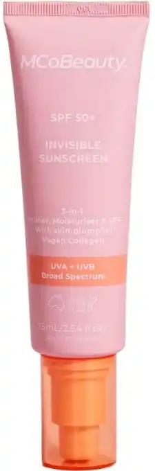 BIG W MCoBeauty Invisible Sunscreen SPF 50+ offer