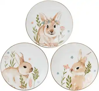 Kmart 3 Pack Easter Bunny Side Plates offer