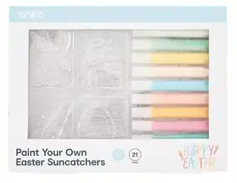 Kmart 21 Piece Paint Your Own Easter Suncatchers offer
