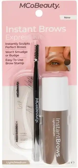 BIG W MCoBeauty Instant Brows Express Kit - Light/Medium offer