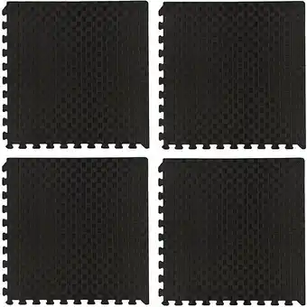 Kmart 4 Pack EVA Solid Floor Tiles - Black offer