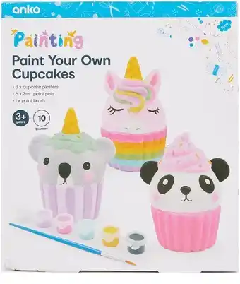 Kmart 10 Piece Paint Your Own Cupcakes offer