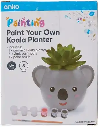 Kmart 8 Piece Paint Your Koala Planter offer