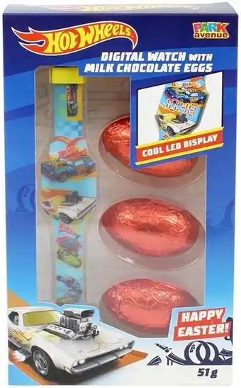 Kmart Hot Wheels Watch with Egg 51g offer