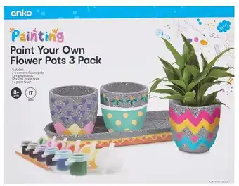 Paint Your Own Flower Pots Kit