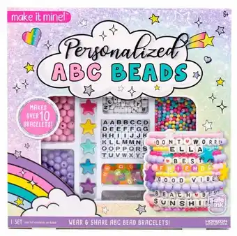 Kmart Make it Mine! Personalised ABC Beads Jewellery-Making Kit offer