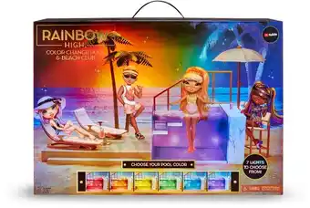 Kmart Rainbow High Color Change Pool/Beach Club Playset offer