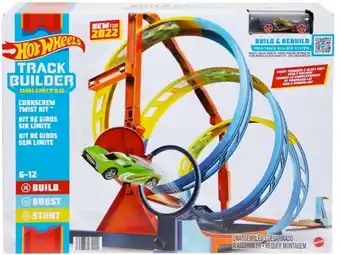 Kmart Hot Wheels Track Builder Unlimited Corkscrew Twist Kit offer