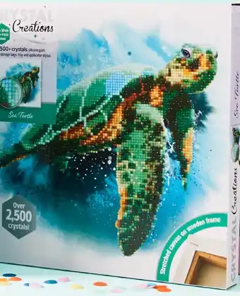 Crystal Creations Canvas Sea Turtle