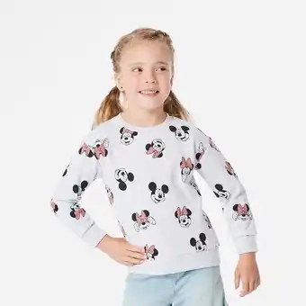 Kmart Minnie Mouse License All Over Print Crew Neck Sweatshirt offer