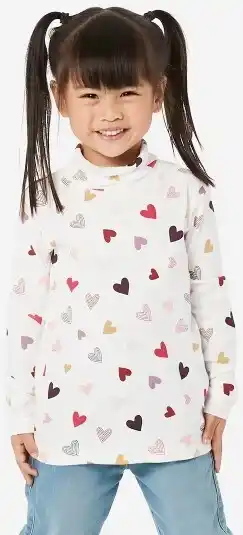 Long Sleeve Printed Skivvy Top