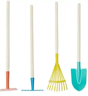 Kmart 4 Pack Kids Large Wooden Gardening Tools offer