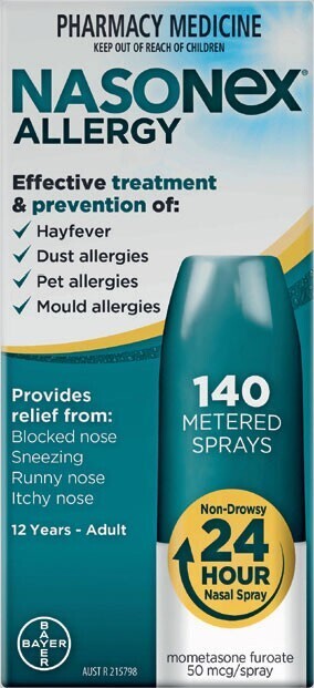 Pharmacist Advice Nasonex Allergy 140 Metered Sprays offer