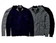 Harris Scarfe Bronson Casual Men’s Elgin Cotton Rich Half Zip Cable Knit offer